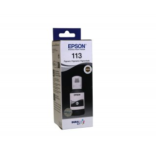 Epson EcoTank 113 Schwarz Pigment Tintenflasche 127 ml, C13T06B140